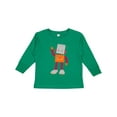 thumbnail image 1 of Inktastic Cute Robot, Silly Robot, Funny Robot, Robotics Boys or Girls Long Sleeve Toddler T-Shirt, 1 of 5