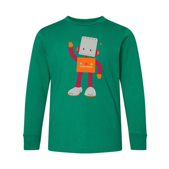 Inktastic Cute Robot, Silly Robot, Funny Robot, Robotics Long Sleeve Youth T-Shirt
