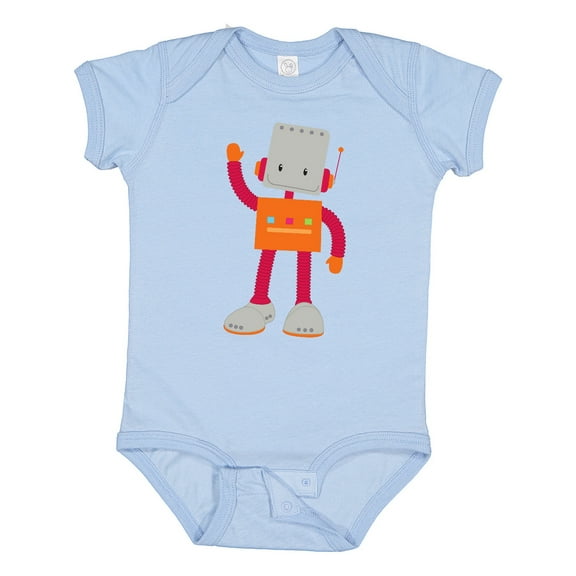 Inktastic Cute Robot, Smiling Robot, Colorful Robot Boys or Girls Baby Bodysuit