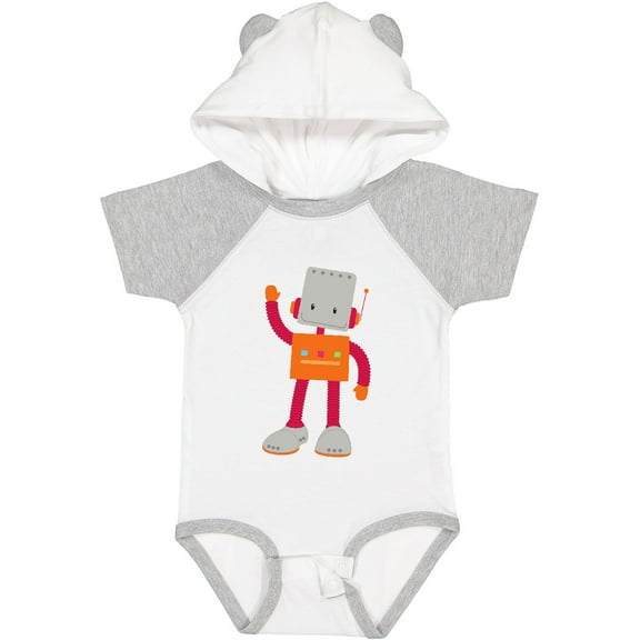 Inktastic Cute Robot, Smiling Robot, Colorful Robot Boys or Girls Baby Bodysuit