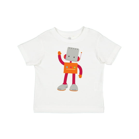 Inktastic Cute Robot, Smiling Robot, Colorful Robot Boys or Girls Toddler T-Shirt