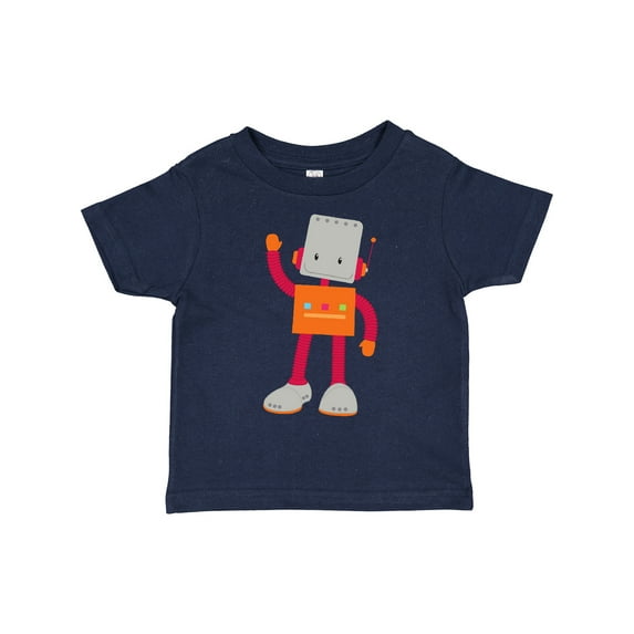 Inktastic Cute Robot, Smiling Robot, Colorful Robot Boys or Girls Toddler T-Shirt