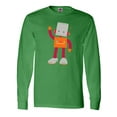 thumbnail image 1 of Inktastic Cute Robot, Smiling Robot, Colorful Robot Long Sleeve T-Shirt, 1 of 5