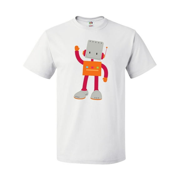 Inktastic Cute Robot, Smiling Robot, Colorful Robot T-Shirt