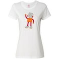 thumbnail image 1 of Inktastic Cute Robot, Smiling Robot, Colorful Robot Women's T-Shirt, 1 of 5