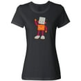 thumbnail image 1 of Inktastic Cute Robot, Smiling Robot, Colorful Robot Women's T-Shirt, 1 of 5