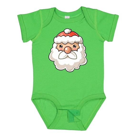 Inktastic Cute Santa Claus Face Boys or Girls Baby Bodysuit