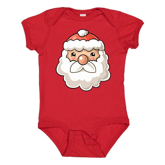 Inktastic Cute Santa Claus Face Boys or Girls Baby Bodysuit