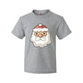 thumbnail image 1 of Inktastic Cute Santa Claus Face Youth T-Shirt, 1 of 5