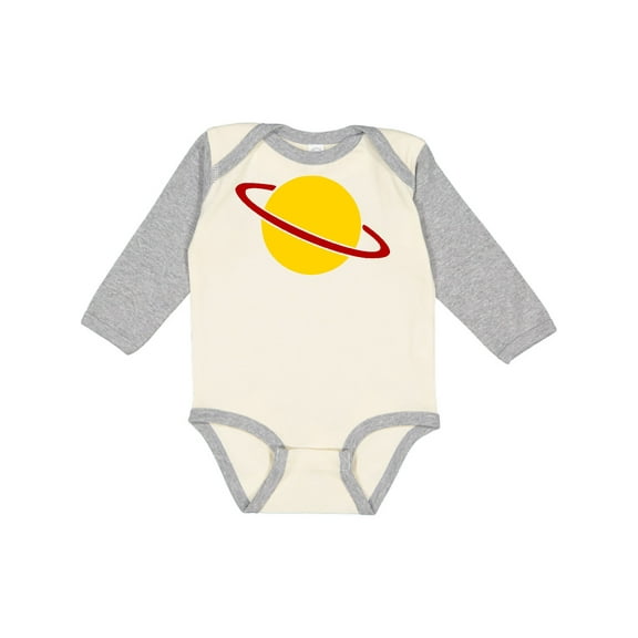 Inktastic Cute Saturn Boys or Girls Long Sleeve Baby Bodysuit