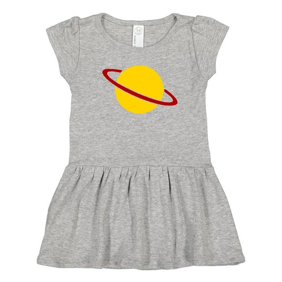 Inktastic Cute Saturn Girls Toddler Dress