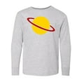 thumbnail image 1 of Inktastic Cute Saturn Long Sleeve Youth T-Shirt, 1 of 5
