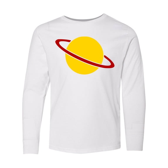 Inktastic Cute Saturn Long Sleeve Youth T-Shirt
