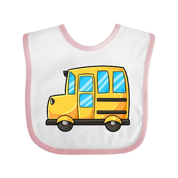 Inktastic Cute School Bus Boys or Girls Baby Bib