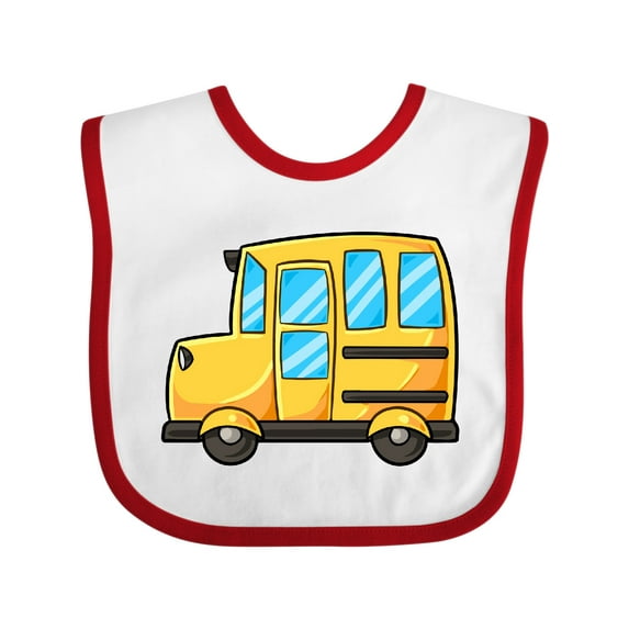 Inktastic Cute School Bus Boys or Girls Baby Bib