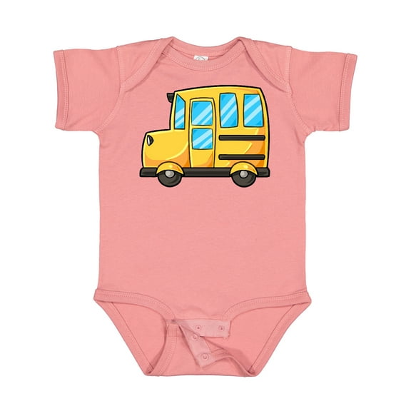 Inktastic Cute School Bus Boys or Girls Baby Bodysuit