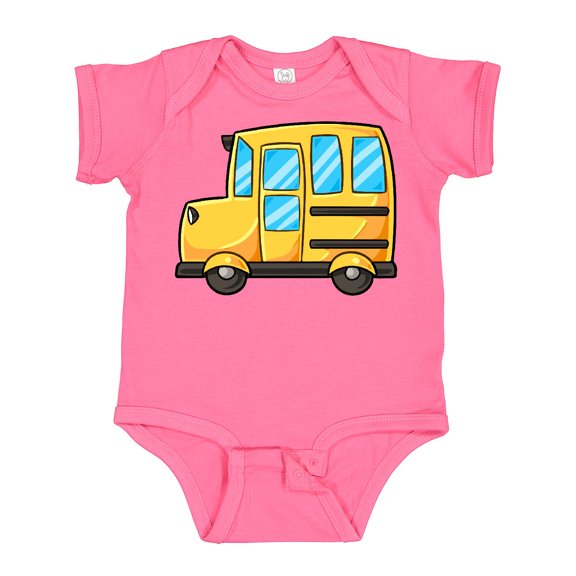 Inktastic Cute School Bus Boys or Girls Baby Bodysuit