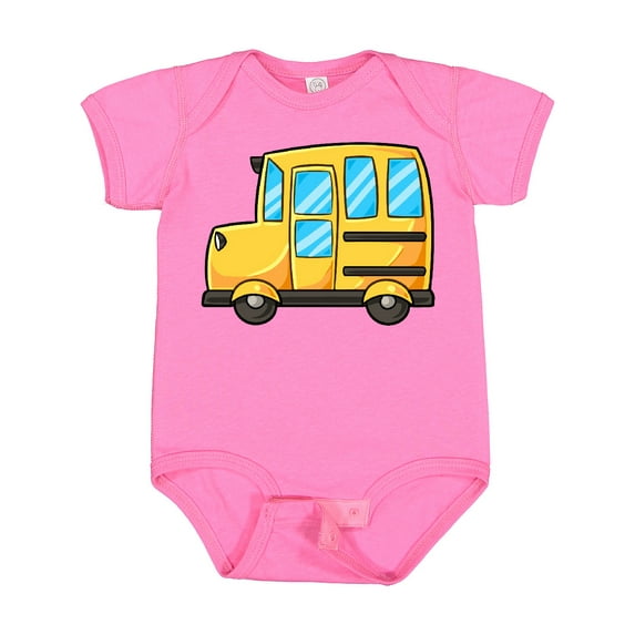 Inktastic Cute School Bus Boys or Girls Baby Bodysuit