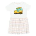 thumbnail image 1 of Inktastic Cute School Bus Girls Toddler Dress, 1 of 5