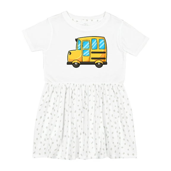 Inktastic Cute School Bus Girls Toddler Dress