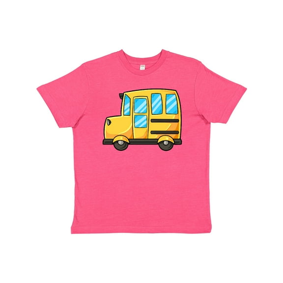 Inktastic Cute School Bus Youth T-Shirt