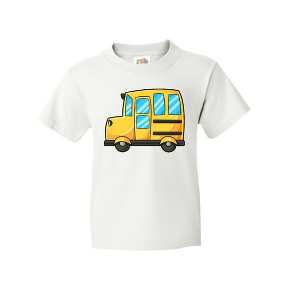 Inktastic Cute School Bus Youth T-Shirt