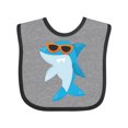 thumbnail image 1 of Inktastic Cute Shark, Cool Shark, Shark with Sunglasses Boys or Girls Baby Bib, 1 of 4