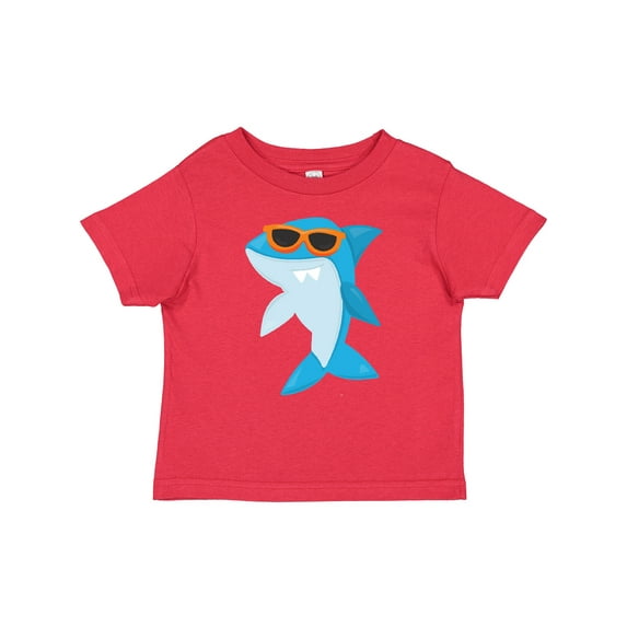 Inktastic Cute Shark, Cool Shark, Shark with Sunglasses Boys or Girls Baby T-Shirt