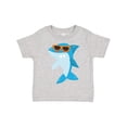 thumbnail image 1 of Inktastic Cute Shark, Cool Shark, Shark with Sunglasses Boys or Girls Toddler T-Shirt, 1 of 5