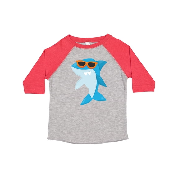 Inktastic Cute Shark, Cool Shark, Shark with Sunglasses Boys or Girls Toddler T-Shirt