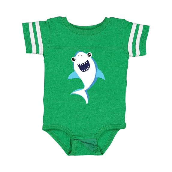 Inktastic Cute Shark, Little Shark, Blue Shark Boys or Girls Baby Bodysuit
