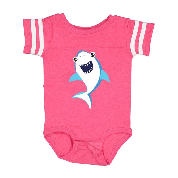Inktastic Cute Shark, Little Shark, Blue Shark Boys or Girls Baby Bodysuit