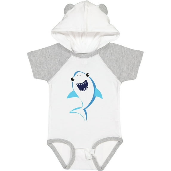Inktastic Cute Shark, Little Shark, Blue Shark Boys or Girls Baby Bodysuit