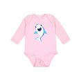 thumbnail image 1 of Inktastic Cute Shark, Little Shark, Blue Shark Boys or Girls Long Sleeve Baby Bodysuit, 1 of 5