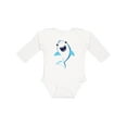 thumbnail image 1 of Inktastic Cute Shark, Little Shark, Blue Shark Boys or Girls Long Sleeve Baby Bodysuit, 1 of 5