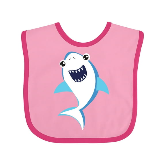 Inktastic Cute Shark, Little Shark, Blue Shark, Sea Animal Boys or Girls Baby Bib