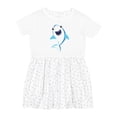 thumbnail image 1 of Inktastic Cute Shark, Little Shark, Blue Shark, Sea Animal Girls Toddler Dress, 1 of 5