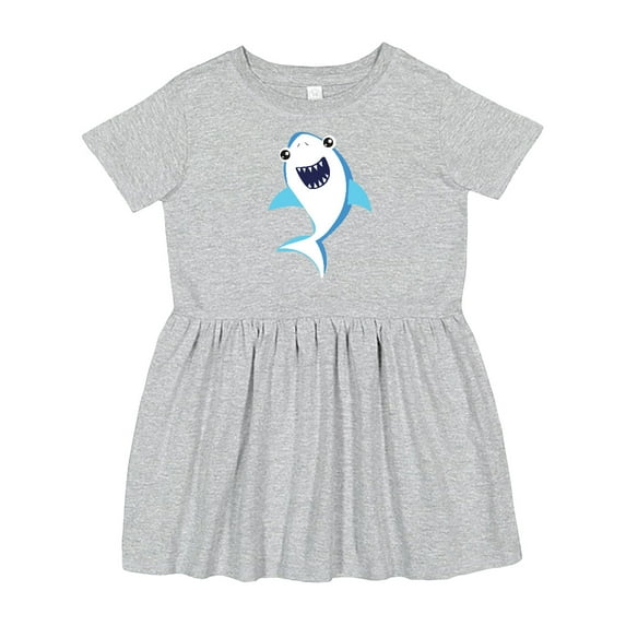 Inktastic Cute Shark, Little Shark, Blue Shark, Sea Animal Girls Toddler Dress