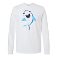thumbnail image 1 of Inktastic Cute Shark, Little Shark, Blue Shark, Sea Animal Long Sleeve T-Shirt, 1 of 5