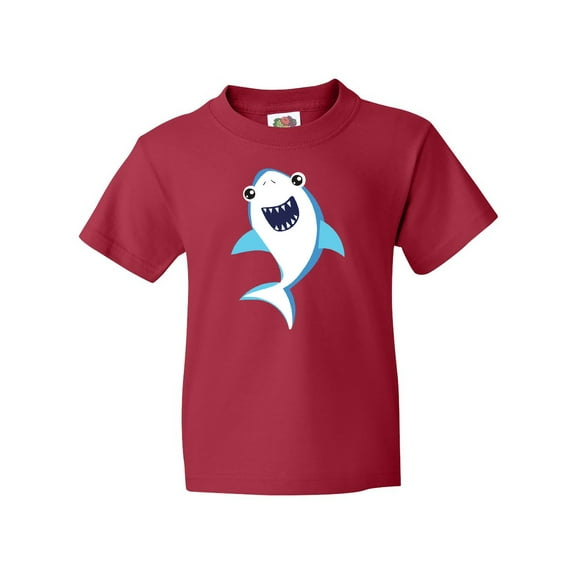 Inktastic Cute Shark, Little Shark, Blue Shark Youth T-Shirt