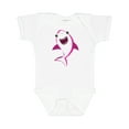 thumbnail image 1 of Inktastic Cute Shark, Little Shark, Pink Shark Boys or Girls Baby Bodysuit, 1 of 5