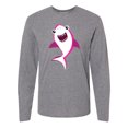 thumbnail image 1 of Inktastic Cute Shark, Little Shark, Pink Shark Long Sleeve T-Shirt, 1 of 5