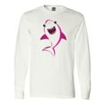 thumbnail image 1 of Inktastic Cute Shark, Little Shark, Pink Shark Long Sleeve T-Shirt, 1 of 5