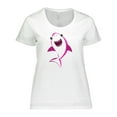 thumbnail image 1 of Inktastic Cute Shark, Little Shark, Pink Shark Women's Plus Size T-Shirt, 1 of 5