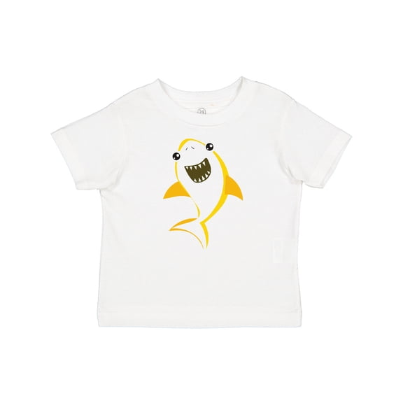 Inktastic Cute Shark, Little Shark, Yellow Shark Boys or Girls Baby T-Shirt