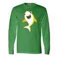 thumbnail image 1 of Inktastic Cute Shark, Little Shark, Yellow Shark Long Sleeve T-Shirt, 1 of 5