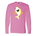 thumbnail image 1 of Inktastic Cute Shark, Little Shark, Yellow Shark Long Sleeve T-Shirt, 1 of 5