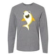 thumbnail image 1 of Inktastic Cute Shark, Little Shark, Yellow Shark Long Sleeve T-Shirt, 1 of 5