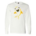 thumbnail image 1 of Inktastic Cute Shark, Little Shark, Yellow Shark Long Sleeve T-Shirt, 1 of 5