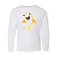 thumbnail image 1 of Inktastic Cute Shark, Little Shark, Yellow Shark Long Sleeve Youth T-Shirt, 1 of 5